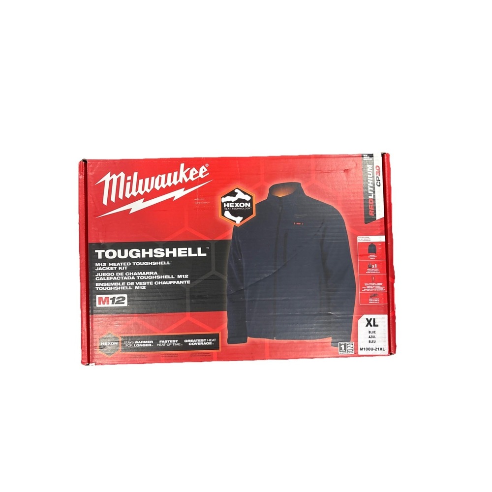 Men's X-Large M12 12-Volt Lithium-Ion Cordless Tough Shell Navy Blue Heated